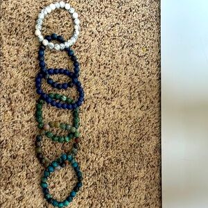 Elegant Multicolor Beaded Bracelet Set